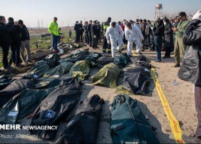 پایان جمع آوری پیکر جان باختگان حادثه سقوط هواپیمای اوکراینی